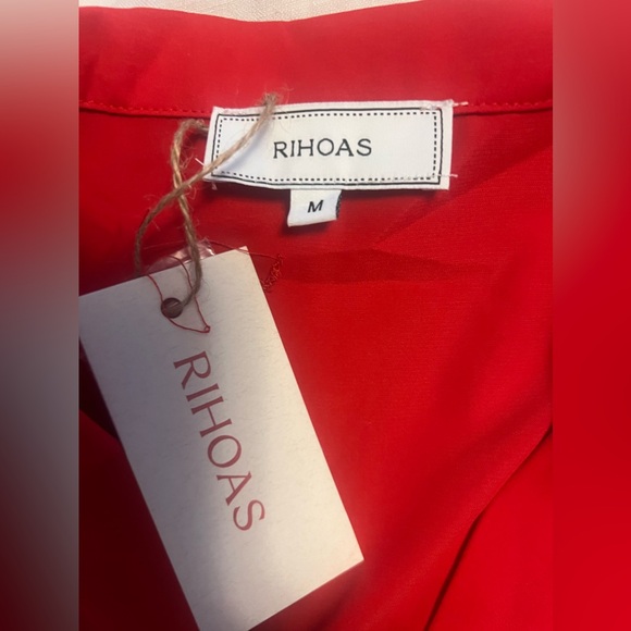 NWT!! The Red Lapel Button Mini Dress - Picture 5 of 6